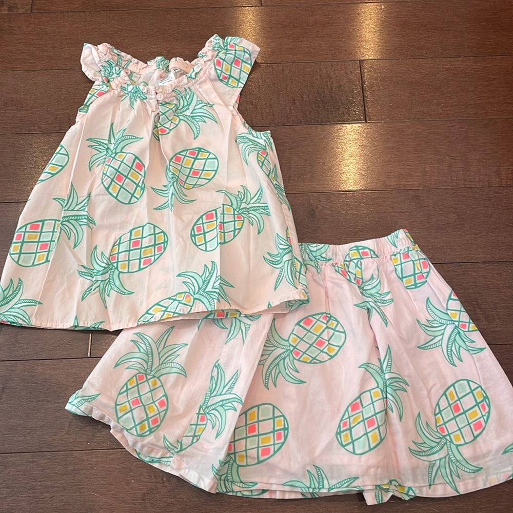 Gymboree Pineapple Print Skirt and Top
